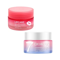 BIOAQUA - Crema Facial Aclaradora + Bálsamo Hidratante para Labios