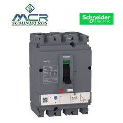 SCHNEIDER - INTERRUPTOR REGULABLE TRIFASICO 70A 100 AMPERIOS 40KA 240V