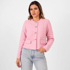 TEILOR - BLAZER CROPPED VICHY MUJER