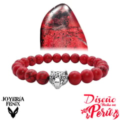 JOYERIA FENIX - Pulsera Leopardo Piedra Natural - Joyería Fénix