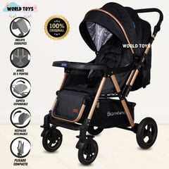 BAMBINO - Coche Cuna de Lujo «ADRIEN» Edición Limitada Black