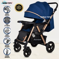 BAMBINO - Coche Cuna de Lujo «ADRIEN» Edición Limitada Blue