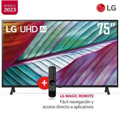 LG - Televisor 75 UHD 4K Smart AI ThinQ 75UR8750PSA Incluye Magic Remote