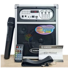 SONIVOX - Parlante Karaoke VS- SP1455 Con Micro Inalámbrico