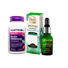 NEVADA NATURAL PRODUCTS - Biotina & Romero 15ml + Biotin Natrol 5000 MCG