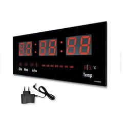 GENERICO - Reloj Digital De Pared Alarma Calendario y Temperatura