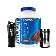 EVOGEN - Proteina ISOJECT 1.8 kg Chocolate+ Creatina 500gr + SmartShaker