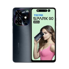 TECNO MOBILE - Tecno Spark Go 2024 64GB ROM+6GB RAM*(3GB+3GB Extended) / COLOR: GRAVITY BLACK