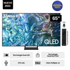 SAMSUNG - Televisor QLED Tizen OS Smart Tv 65" 4K QN65Q65DAGXPE - Nuevo 2024