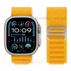 IMPORTADO - Correa Alpine Loop Apple Watch y Smartwatch 42-44-45-49mm Amarillo