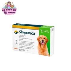 SIMPARICA - De 20 a 40 kg x 3 Pastillas