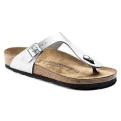 BIRKENSTOCK - Gizeh Birko Flor Silver Regular Fit