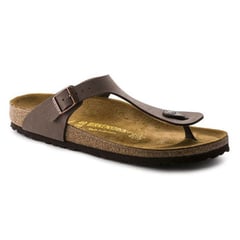 BIRKENSTOCK - Sandalia Gizeh Nubuck Mocha Regular Fit