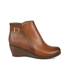 VIALE - Botin Jodhpur Casual Mujer Cuero Toffe