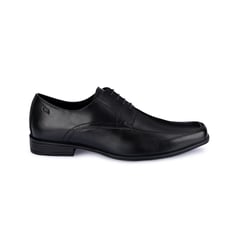 CALIMOD - Zapato Derby Vestir VAR-001 Negro Cuero