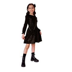 KIDS MASHMELO - Vestido Angora Con Foil Para Niña Kidsmashmelo