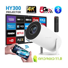 OEM - Proyector HY300 PRO Smart 4K Bluetooth Android11 Wifi 5G