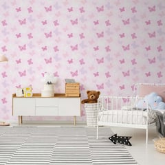 MULTITOP - Papel Tapiz Kids Home Butterfly 052X10 Mts Pink