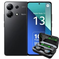 USAMS - REDMI NOTE 13 4G 8RAM/256GB NEGRO + AUDIFONOS INALAMBRICOS