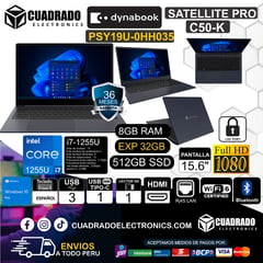 DYNABOOK - Laptop Intel Core i7-1255U 8GB 512GB 15.6´´ HD Windows 11 Pro