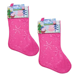 PEPPA PIG - Packx2 Bota Navideñas - Rosada