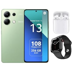 XIAOMI - Redmi Note 13 256GB 4G Verde + Audifonos + Smartwatch