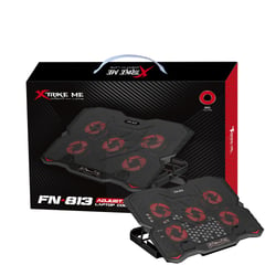 XTRIKE ME - COOLER LAPTOP FN-813 CON SOPORTE CELULAR Y 5 VENTILADORES