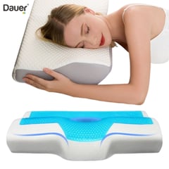 DAUER - Almohada de Dormir Confort Ortopedico Ergonomico 60x36 Gel Tech