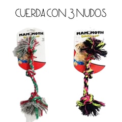 MAMMOTH - Cuerda Con Nudos Para Perros - Rosa - Rosa