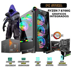 AMD - Computadora PC Ryzen 7 8700G RAM 16GB DISCO 500GB SSD CON GRAFICOS RADEON