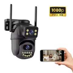 IMPORTADO MC - Camara De seguridad Smart Ip Wifi Doble Lente 4k Ultra Hd