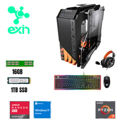 PC Ryzen 7 5700G Ram 16GB SSD 1TB RX 6600 XT 8GB