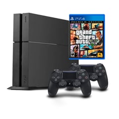 SONY - Consola PS4 y 2 Mandos + GTA5 - Reacondicionada