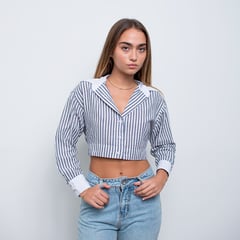 DESIRE - CAMISA CROP MANGA LARGA MIA PARA MUJER