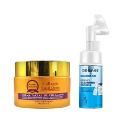 NEVADA NATURAL PRODUCTS - Crema Facial Antiarrugas +Limpiador Facial Ácido Hialurónico