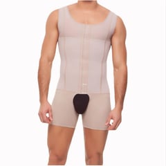 FAJITEX - Faja Tipo Chaleco con Boxer para Hombre - Beige - M