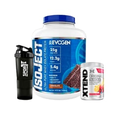 EVOGEN - Proteina ISOJECT 1.8 kg Chocolate + Xtend 30 serv + SmartShaker