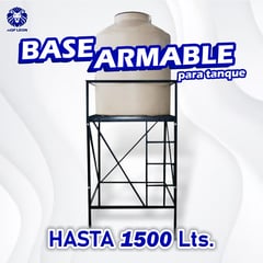 GENERICO - Base Metálica Armable para Tanque de Agua de 1500 litros