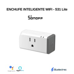 SONOFF - Enchufe inteligente WiFi compatible Alexa y google