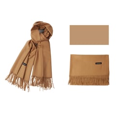 KAST PE - Bufanda Unisex Aymar Beige color sólido