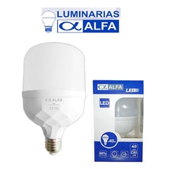 ALFA - FOCO LED 40W E27 LUZ BLANCA MODELO DIAMANTADO - MARCA