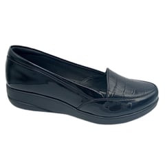 GENERICO - Mocasines de cuero Negro Charol