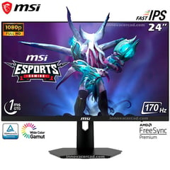 MSI - MONITOR GAMING G244F 24P 170HZ 1MS FAST IPS FREESYNC 110%sRGB