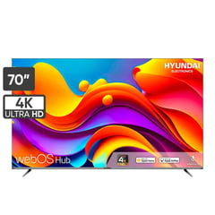 HYUNDAI - Televisor 70 Pulgadas LED UHD 4K Smart TV HYLED7002W4KM (Nuevo)