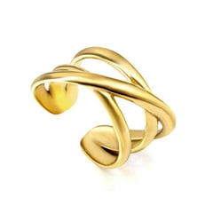 GENERICO - Anillo Sortija Cruzado Waterproof mujer Talla 6 7 8 9