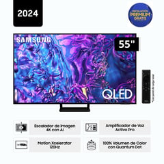 SAMSUNG - Televisor QLED 55" Tizen OS Smart Tv 4K 55Q70D - Nuevo 2024