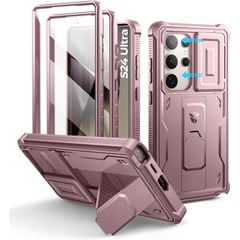 Case Dexnor Para Galaxy S24 Ultra 2024 Protector 360° Rosa