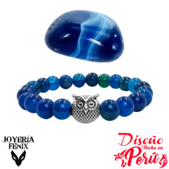 JOYERIA FENIX - Pulsera Piedra Natural Búho - Joyería Fénix