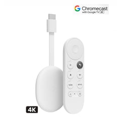 GOOGLE - Chromecast 4ta Generación 4k 8gb + Google Tv Y Control Voz