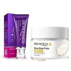 BIOAQUA - PACK CREMA DESPIGMENTANTE ZONAS Y CREMA ACLARANTE DE ARROZ